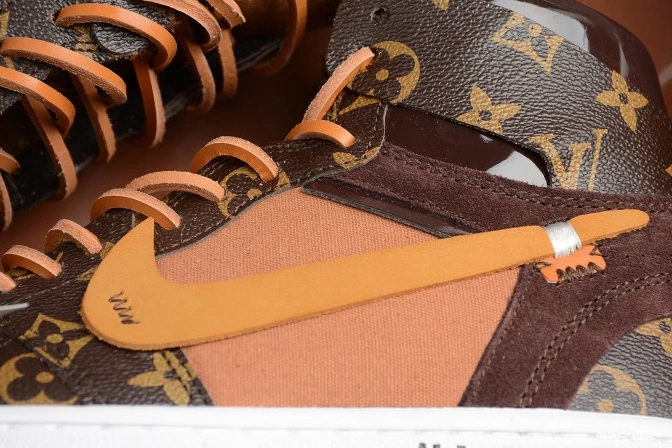 MaikeSneakers Off-Louis x 1 Jordan AJ1 AQ0818-158 OW Air 0818
